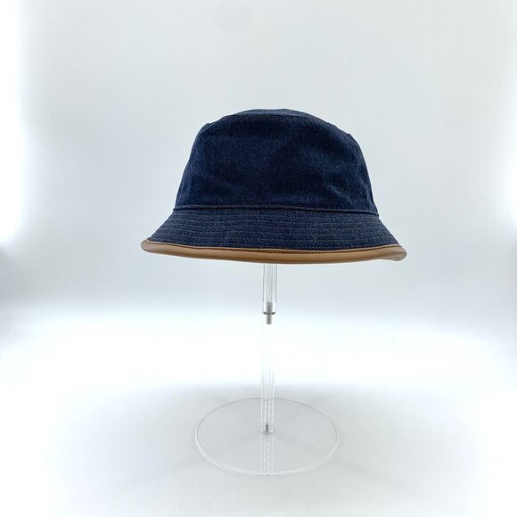Loro Piana Dark Blue Wool Casual Denim Fisherman\'s Hat Circumference